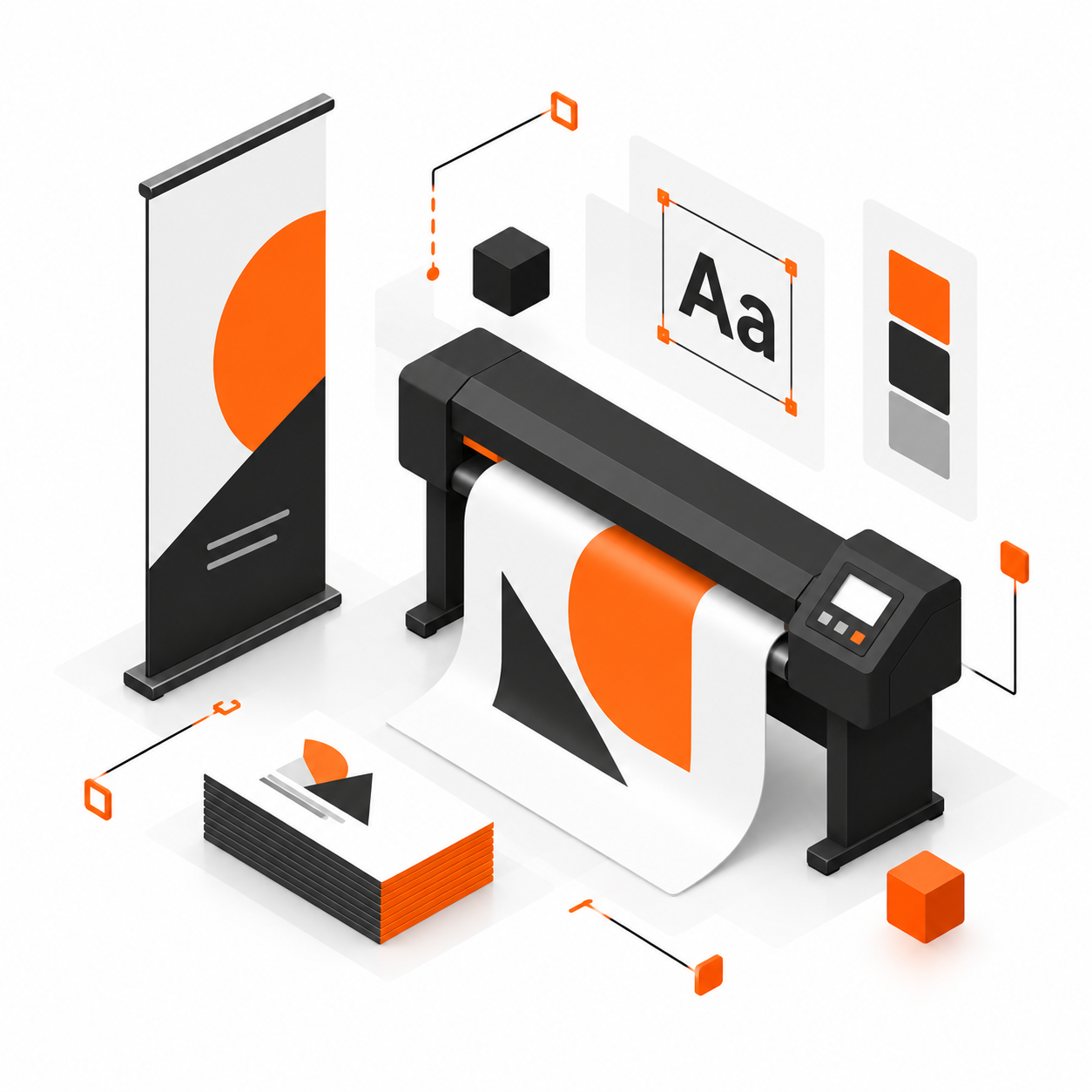 Illustration du service Supports Physiques & Impression